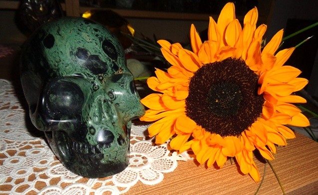 Kristallschädel Jaspis Kambaba Kristallschädel 1,65 kg Sonnenblume Kristallschädel Jaspis Kambaba Kristallschädel 1,65 kg Sonnenblume