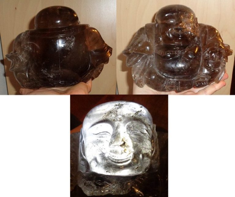 großer Rauchquarz Buddha 2,1 kg