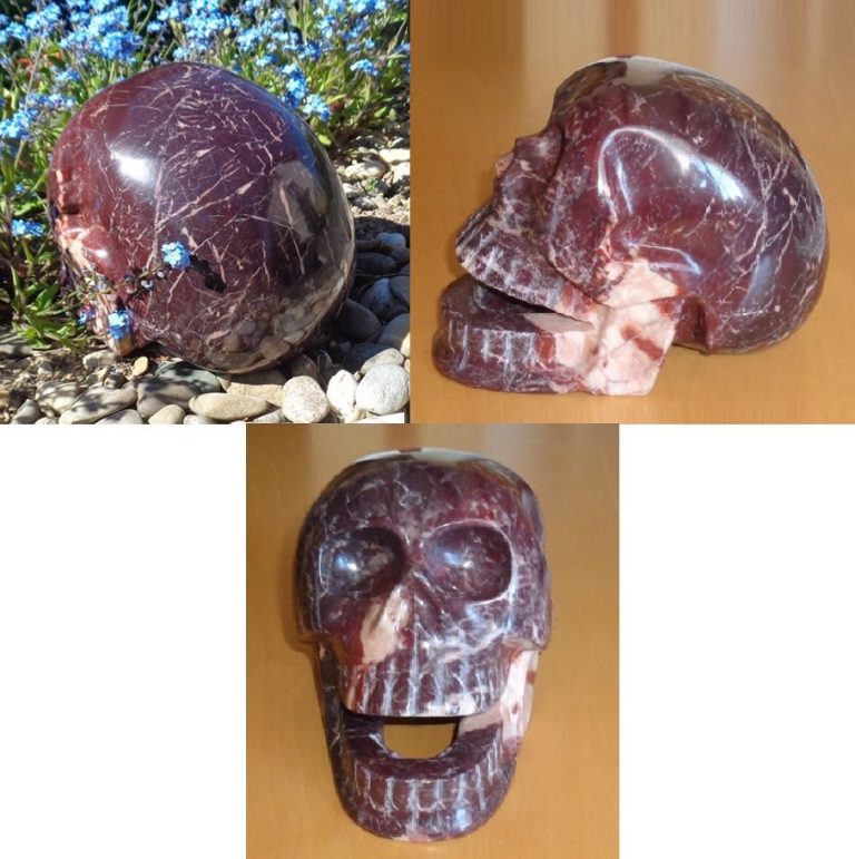 großer singender Dolomit Kristallschädel 7,2 kg 