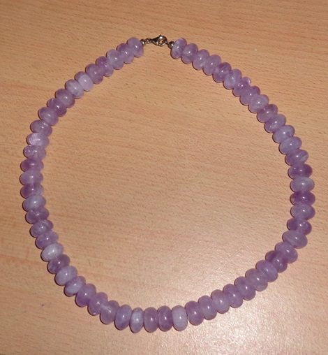 Amethyst Kette Rondelle energetisiert