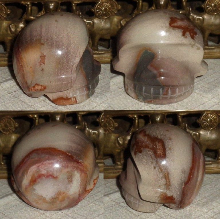 Polychrom Jaspis Kristallschädel 1,17 kg Polychrom Jaspis Kristallschädel 1,17 kg
