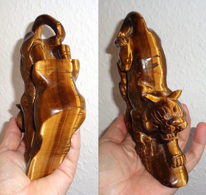 Edelstein Tier Tigerauge Tiger fast 1 kg