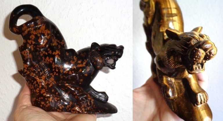 Tigerauge Tier Edelstein Tiger 888 g 900 g