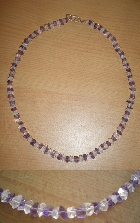 Herkimer Amethyst Kette energetisiert