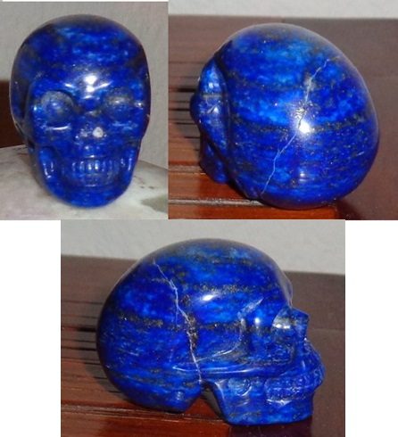 kleiner Lapislazuli Kristallschädel 45 g