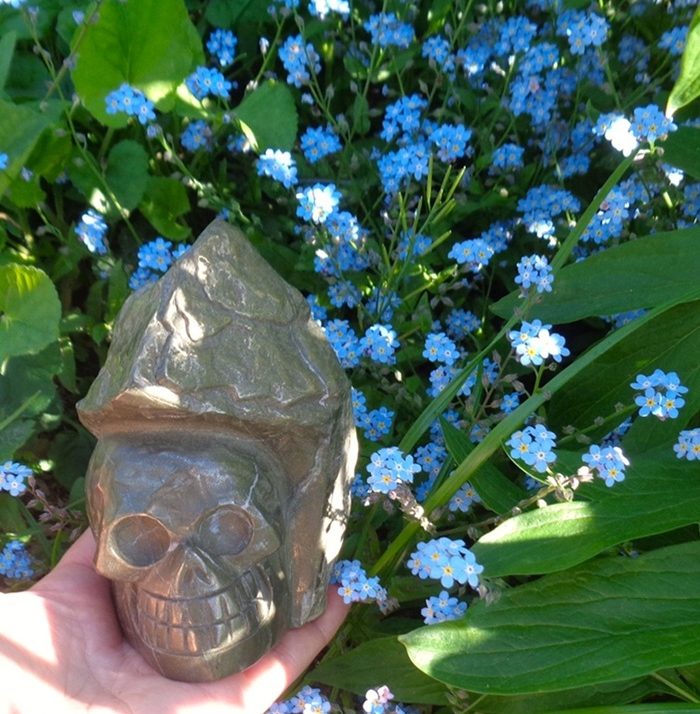 Pyrit Kristallschädel 940 g Pyrit Kristallschädel 940 g