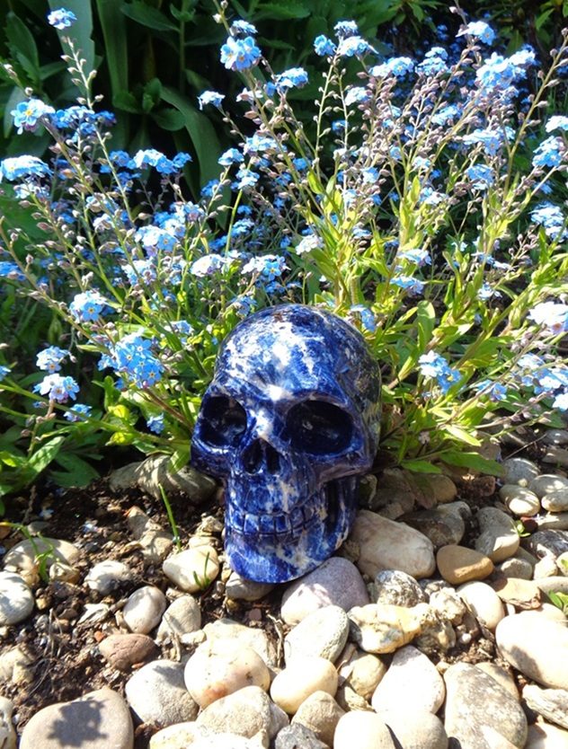 Kristallschädel blauer Sodalith 1,23 kg
