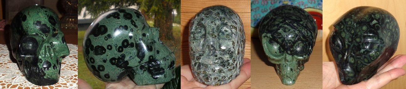 Kambaba Jaspis Eldarit Kristallschädel Kambaba Jaspis Eldarit Nebulastein Kristallschädel
