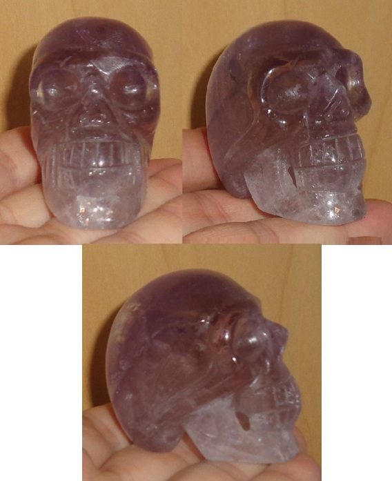 kleiner lila Amethyst Kristallschädel 110 g kleiner lila Amethyst Kristallschädel 110 g kaufen
