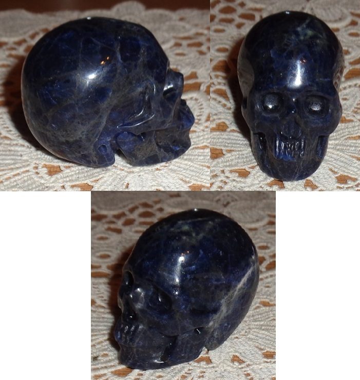 blauer Sodalith Kristallschädel 100 g blauer Sodalith Kristallschädel 100 g