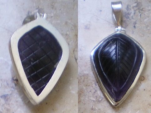 Amethyst Anhänger energetisiert Silber