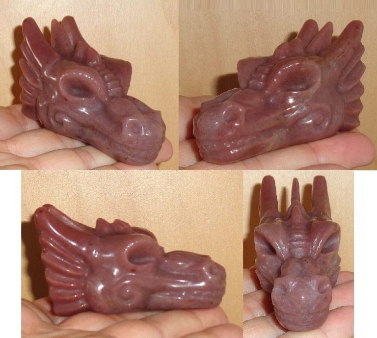 Indischer Achat Drache 105 g 100 g pink