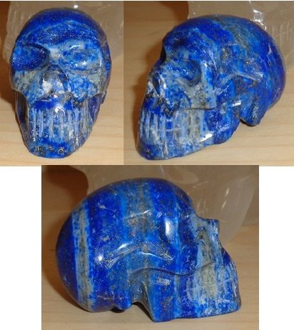 Lapislazuli Kristallschädel 130 g Brasilien