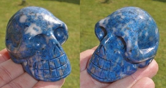 Lapislazuli Kristallschädel energetisiert 125 g