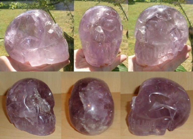 Amethyst Kristallschädel  930 g Brasilien