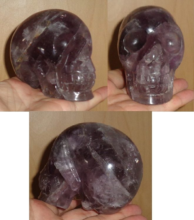 Amethyst Kristallschädel 650 g Amethyst Kristallschädel 650 g kaufen