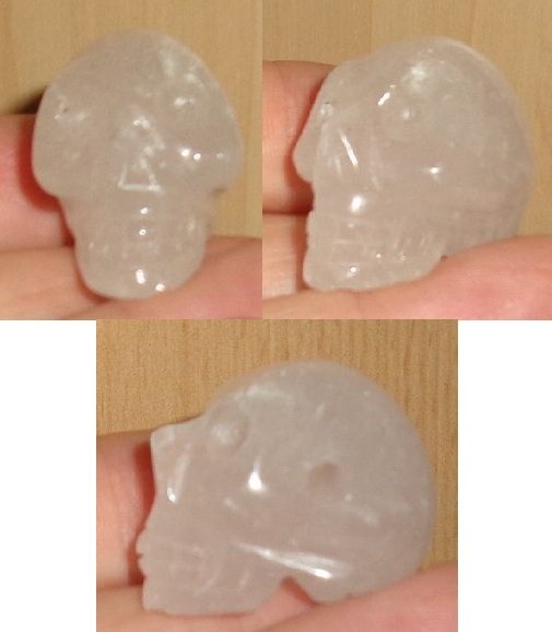 Kristallschädel Anhänger Bergkristall 18 g klein Kristallschädel Anhänger Bergkristall 18 g klein