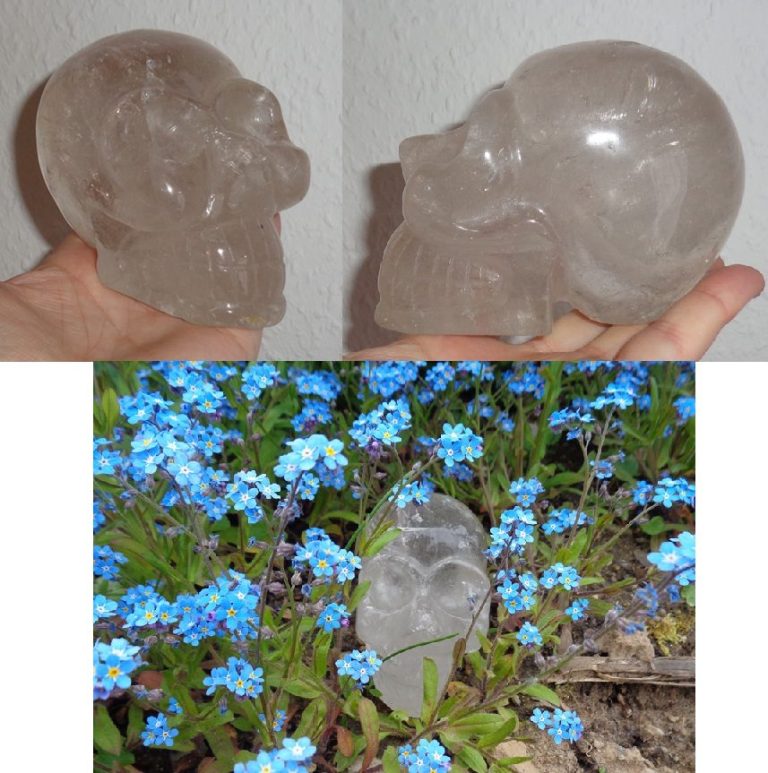 Bergkristallschädel 835 g