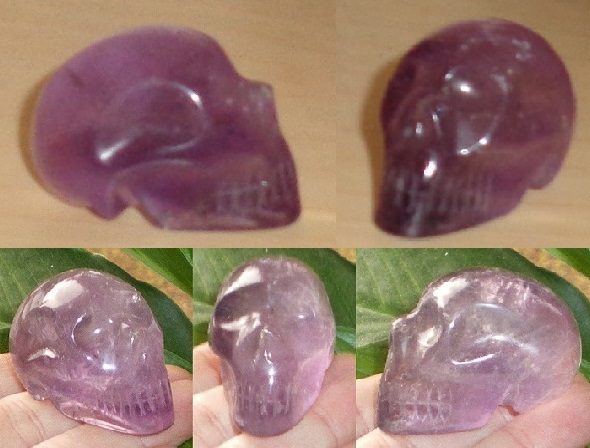 kleiner Amethyst Kristallschädel 60 g