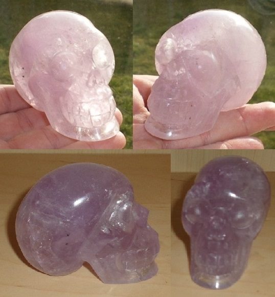 Amethyst Kristallschädel 250 g reduziert