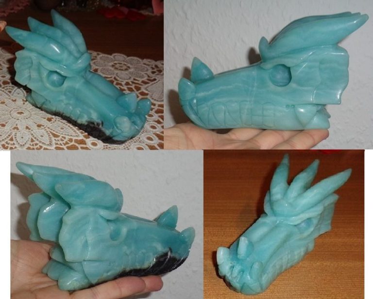 chin. Amazonit Drache 480 g  Edelstein