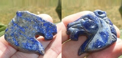 Pferdekopf Lapislazuli energetisiert