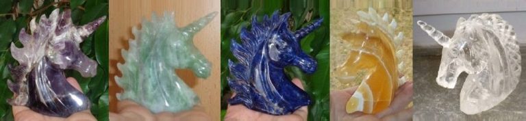 Edelstein Einhörner Helaria Amethyst Bergkristall