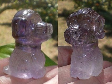 Amethyst Hund Tier energetisiert 33 g