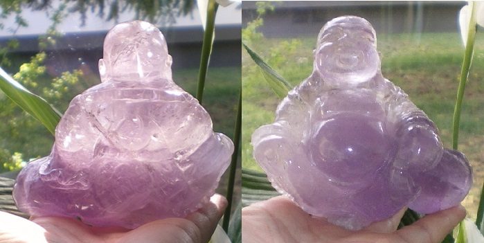 großer Amethyst Buddha 520 g Helaria