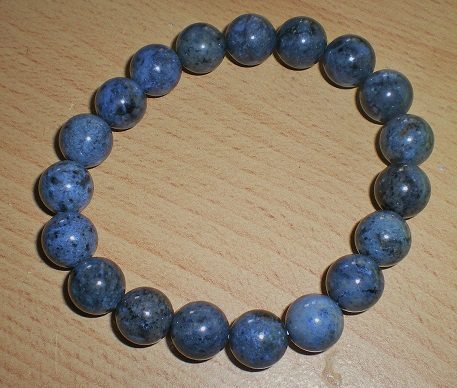 Dumortierit Kugeln Armband 10 mm