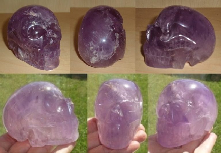 Brasilianischer Amethyst Schädel 380 g