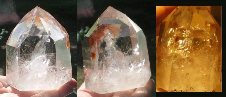 klare Bergkristall Spitze Brasilien  360 g 