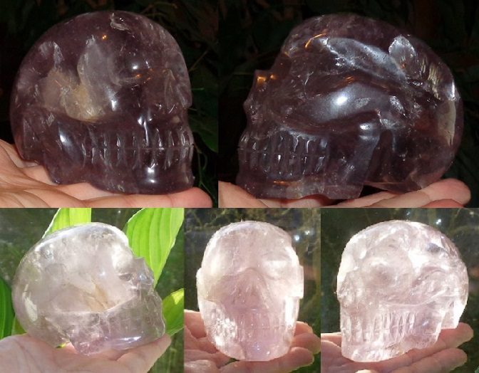 Amethyst Kristallschädel 570 g 600 g