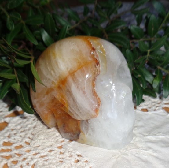 Golden Healer Kristallschädel 560 g Brasilien