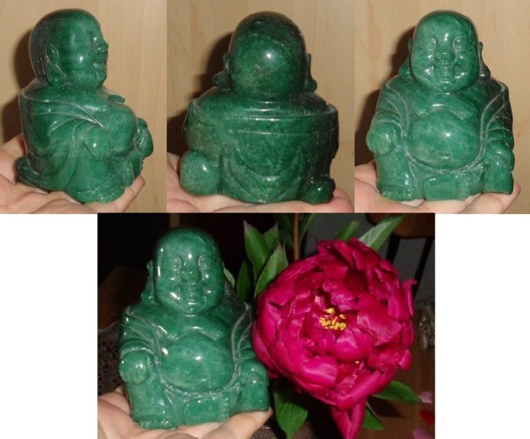 großer grüner Aventurin Buddha 480 g 500 g