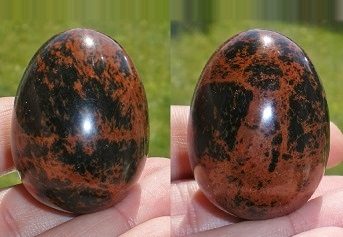 Ei mahagoni obsidian energetisiert 45 g