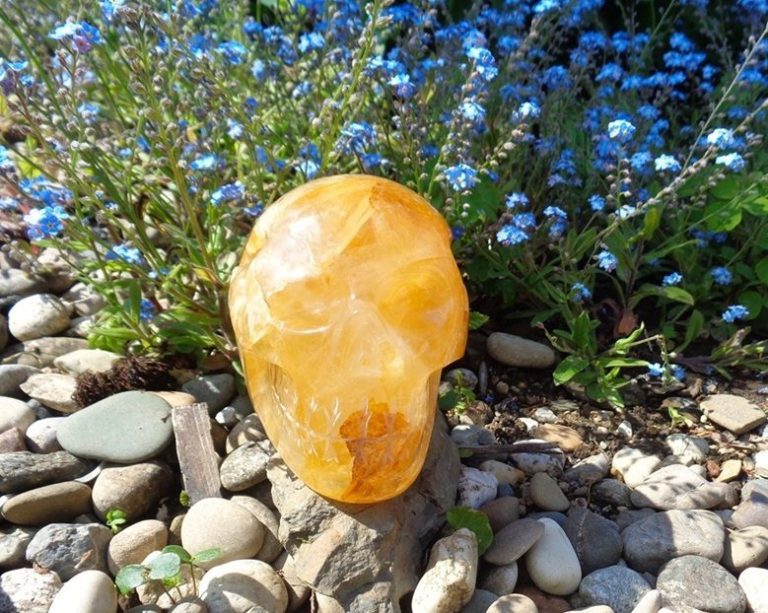 Golden Healer Kristallschädel Limonit 1,49 kg