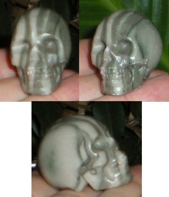 Feuerstein Kristallschädel Flintstone 33 g