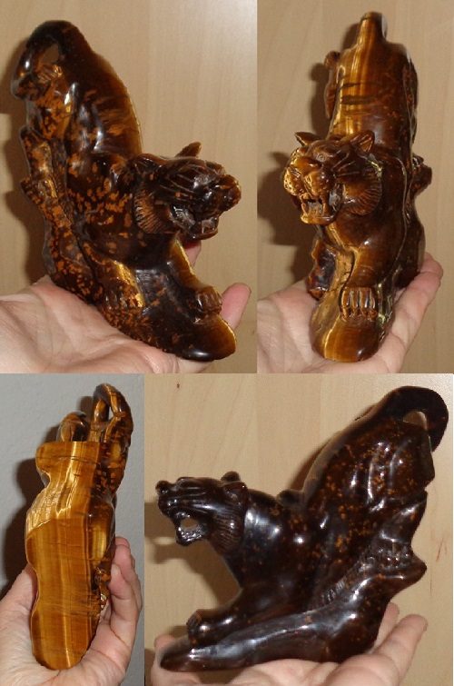 große Tigerauge Figur Tiger 888 g kaufen