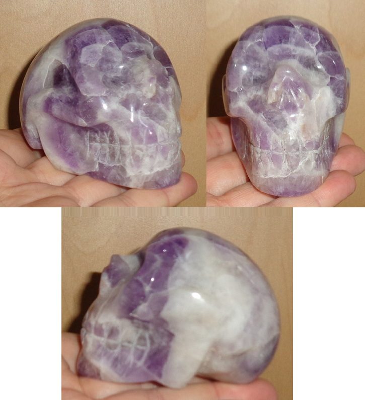Chevron Amethyst Kristallschädel 315 g Chevron Amethyst Kristallschädel 315 g 300 g kaufen